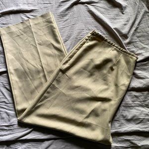 J. Rose Suit Women straight leg, flat front tan Trousers Sz 20W